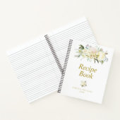 Modernes Elfenbein-Blumenbuch Notizblock (Innenseite)