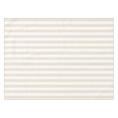 Modernes Elfenbein-breite Streifen-Tischdecke Tischdecke (Vorderseite (Horizontal))