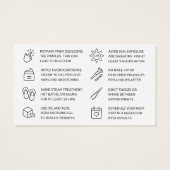 Modernes Elfenbein mit einfachem Eyebrow-Threading (Rückseite)