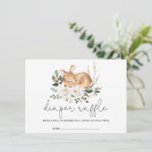 Modernes Elfenbeinwald-Blume Begleitkarte (Stehend Vorderseite)