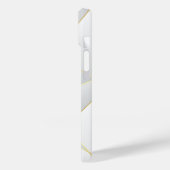 Modernes Eligant Retro Line Monogramm Case-Mate iPhone Hülle (Rückseite / Links)