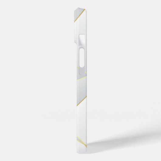 Modernes Eligant Retro Line Monogramm Case-Mate iPhone Hülle (Rückseite / Links)