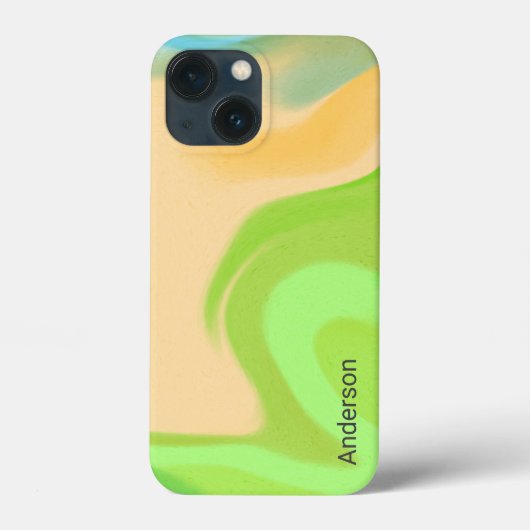 Modernes Eligant Retro Line Monogramm Case-Mate iPhone Hülle (Rückseite)