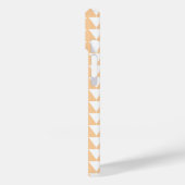 Modernes Eligant Retro Line Monogramm Case-Mate iPhone Hülle (Rückseite / Links)