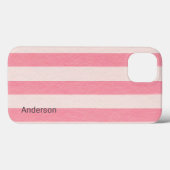 Modernes Eligant Retro Line Monogramm Case-Mate iPhone Hülle (Rückseite (Horizontal))