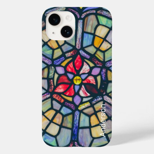 Modernes Eligant Retro Line Monogramm Case-Mate iPhone Hülle (Rückseite)