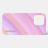 Modernes Eligant Retro Line Monogramm Case-Mate iPhone Hülle (Rückseite (Horizontal))