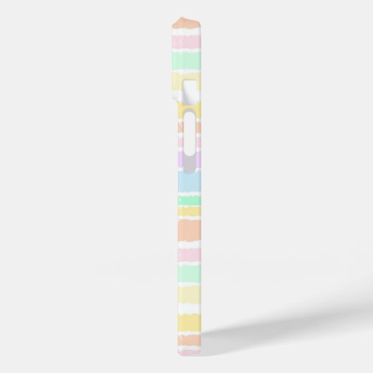 Modernes Eligant Retro Line Monogramm Case-Mate iPhone Hülle (Rückseite / Links)