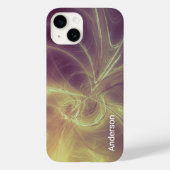 Modernes Eligant Retro Line Monogramm Case-Mate iPhone Hülle (Rückseite)