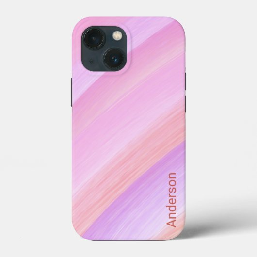 Modernes Eligant Retro Line Monogramm Case-Mate iPhone Hülle (Rückseite)
