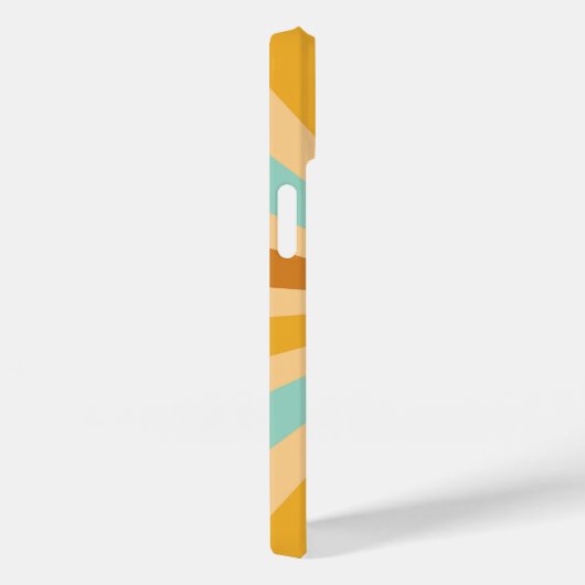 Modernes Eligant Retro Line Monogramm Case-Mate iPhone Hülle (Rückseite / Rechts)