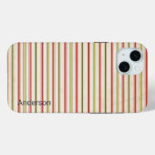 Modernes Eligant Retro Line Monogramm Case-Mate iPhone Hülle (Rückseite (Horizontal))