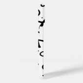 Modernes Eligant Retro Line Monogramm Case-Mate iPhone Hülle (Rückseite / Rechts)