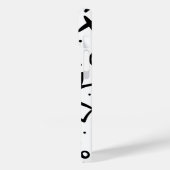 Modernes Eligant Retro Line Monogramm Case-Mate iPhone Hülle (Rückseite / Links)