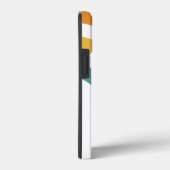 Modernes Eligant Retro Line Monogramm Case-Mate iPhone Hülle (Rückseite / Rechts)