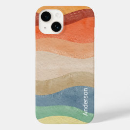 Modernes Eligant Retro Line Monogramm Case-Mate iPhone 14 Hülle