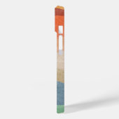 Modernes Eligant Retro Line Monogramm Case-Mate iPhone Hülle (Rückseite / Links)