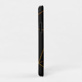 Modernes Eligant Retro Line Monogramm Case-Mate iPhone Hülle (Hinten/Rechts)