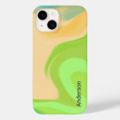 Modernes Eligant Retro Line Monogramm Case-Mate iPhone Hülle (Rückseite)