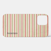 Modernes Eligant Retro Line Monogramm Case-Mate iPhone Hülle (Rückseite (Horizontal))
