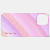 Modernes Eligant Retro Line Monogramm Case-Mate iPhone Hülle (Hinten (horizontal))