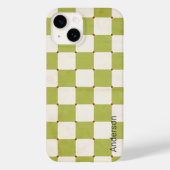 Modernes Eligant Retro Line Monogramm Case-Mate iPhone Hülle (Rückseite)