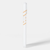 Modernes Eligant Retro Line Monogramm Case-Mate iPhone Hülle (Rückseite / Rechts)