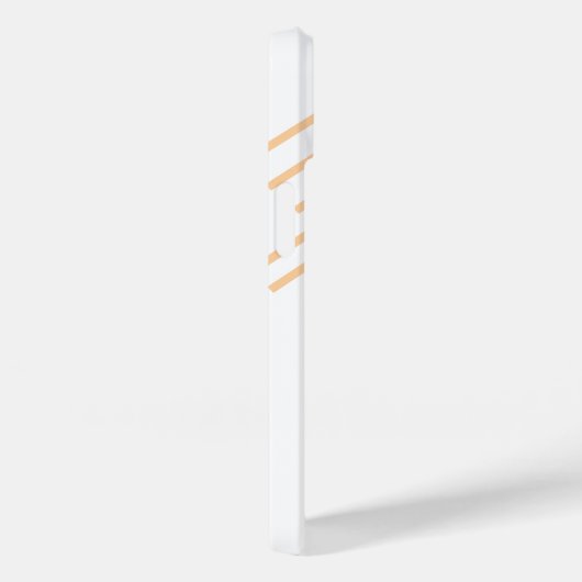 Modernes Eligant Retro Line Monogramm Case-Mate iPhone Hülle (Rückseite / Rechts)