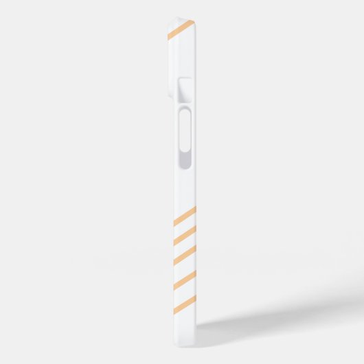 Modernes Eligant Retro Line Monogramm Case-Mate iPhone Hülle (Rückseite / Links)