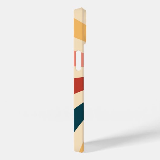 Modernes Eligant Retro Line Monogramm Case-Mate iPhone Hülle (Rückseite / Rechts)