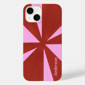 Modernes Eligant Retro Line Monogramm Case-Mate iPhone Hülle (Rückseite)