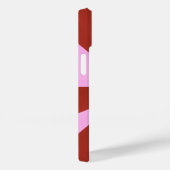 Modernes Eligant Retro Line Monogramm Case-Mate iPhone Hülle (Rückseite / Rechts)