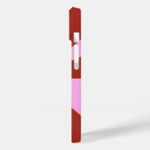 Modernes Eligant Retro Line Monogramm Case-Mate iPhone Hülle (Rückseite / Links)