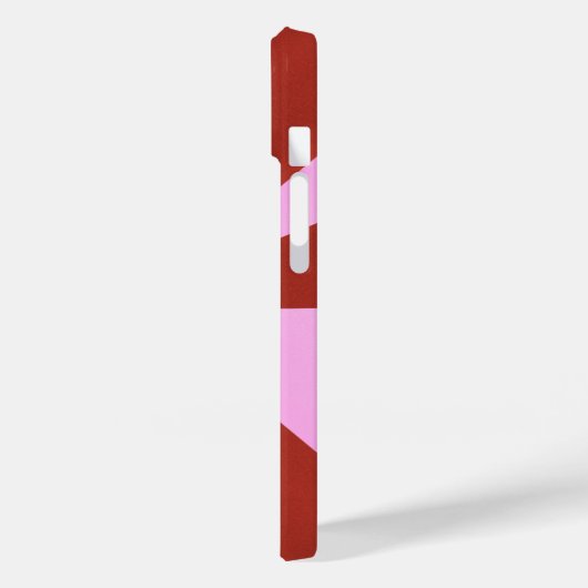 Modernes Eligant Retro Line Monogramm Case-Mate iPhone Hülle (Rückseite / Links)