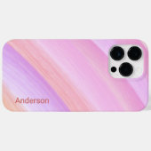Modernes Eligant Retro Line Monogramm Case-Mate iPhone Hülle (Rückseite (Horizontal))