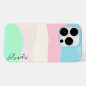 Modernes Eligant Retro Line Monogramm Case-Mate iPhone Hülle (Rückseite (Horizontal))