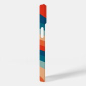 Modernes Eligant Retro Line Monogramm Case-Mate iPhone Hülle (Rückseite / Rechts)