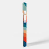 Modernes Eligant Retro Line Monogramm Case-Mate iPhone Hülle (Rückseite / Links)