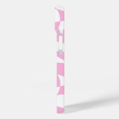 Modernes Eligant Retro Line Monogramm Case-Mate iPhone Hülle (Rückseite / Links)