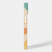 Modernes Eligant Retro Line Monogramm Case-Mate iPhone Hülle (Rückseite / Rechts)