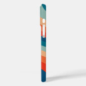 Modernes Eligant Retro Line Monogramm Case-Mate iPhone Hülle (Rückseite / Links)