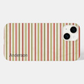 Modernes Eligant Retro Line Monogramm Case-Mate iPhone Hülle (Rückseite (Horizontal))