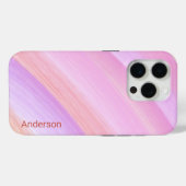 Modernes Eligant Retro Line Monogramm Case-Mate iPhone Hülle (Rückseite (Horizontal))