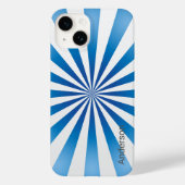 Modernes Eligant Retro Line Monogramm Case-Mate iPhone Hülle (Rückseite)