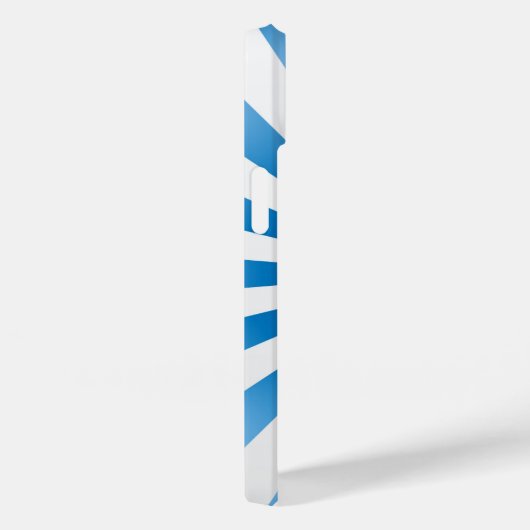 Modernes Eligant Retro Line Monogramm Case-Mate iPhone Hülle (Rückseite / Rechts)