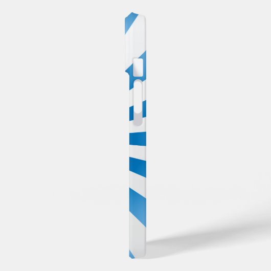 Modernes Eligant Retro Line Monogramm Case-Mate iPhone Hülle (Rückseite / Links)