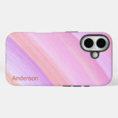 Modernes Eligant Retro Line Monogramm Case-Mate iPhone Hülle (Rückseite (Horizontal))