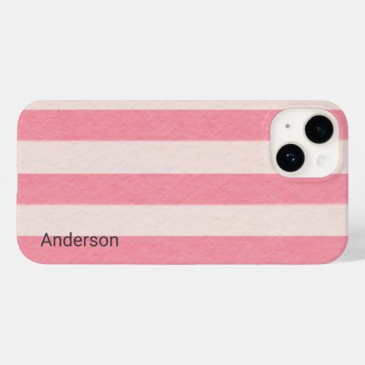 Modernes Eligant Retro Line Monogramm Case-Mate iPhone Hülle (Rückseite (Horizontal))