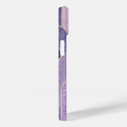 Modernes Eligant Retro Line Monogramm Case-Mate iPhone Hülle (Rückseite / Rechts)