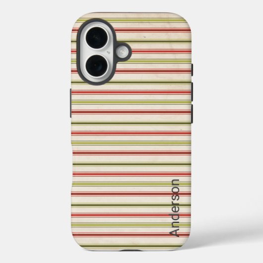 Modernes Eligant Retro Line Monogramm Case-Mate iPhone Hülle (Rückseite)